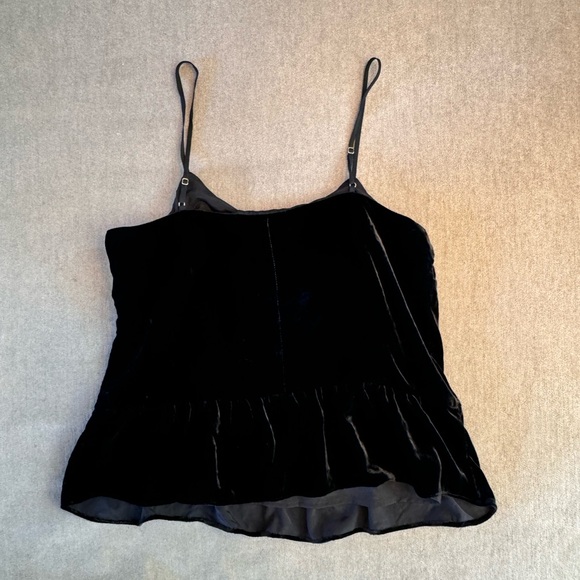 J. Crew Black Velvet Sleeveless Blouse - Picture 3 of 6